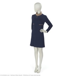 Minidress Of Navy Wool Jersey — Barbara Mary Quant