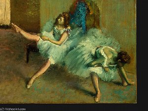 Before The Ballet, Detalj 3, Ng Washington — Edgar Degas