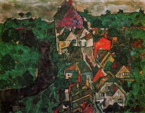 Krumau Landscape (also Known As Town And River) — Egon Schiele