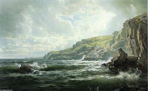Crashing Waves — William Trost Richards, Hudson River School