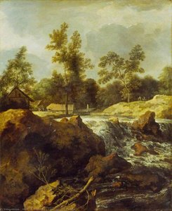 Landscape with Waterfall