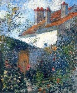 Study At Pontoise — Camille Pissarro, Impressionist Style