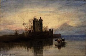View of ross castle, killarney, co. kerry