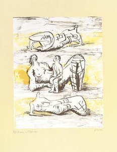 Reclining Figures And Reclining Mother And Child — Henry Moore