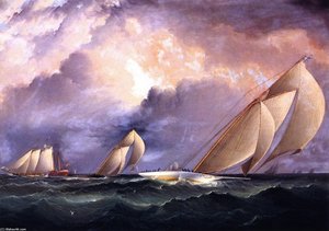 Madcap'' In A New York Yacht Club Race'' — James Edward Buttersworth