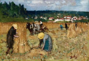 The Harvest At By — Pierre-eugène Montézin