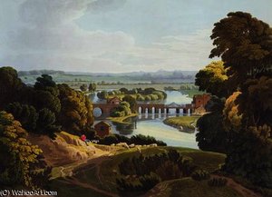 Caversham Bridge, Near Reading — William Havell
