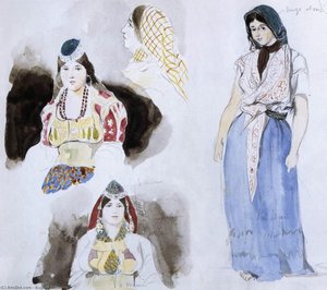 Eugene Moroccan Women — Eugène Delacroix