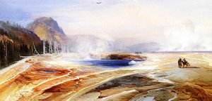 Big Springs In Yellowstone Park — Thomas Moran