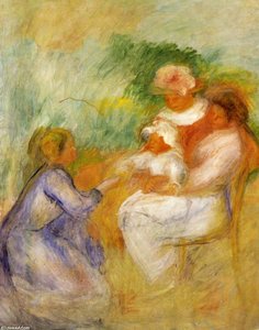 Women And Child — Pierre-auguste Renoir, Impressionism