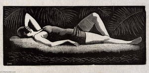 Barbara In Bathing Suit — Howard Cook