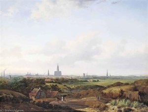 A Panoramic View Of Haarlem