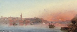 Sunset Over The Grand Harbour, Valetta, Malta — Luigi Maria Galea