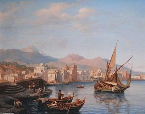 An Eastern Seaport — Prosper Georges Antoine Marilhat