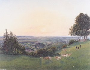 View From The Chapel Rosalie — Rudolf Von Alt