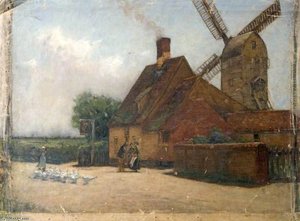 Windmill And Geese - — Wilfred Williams Ball