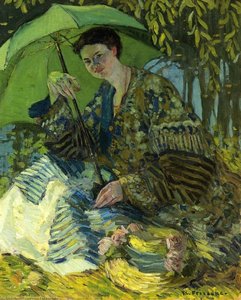 Lady With A Parasol — Frederick Carl Frieseke