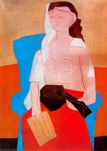 Woman With Mandolin — Pablo Picasso