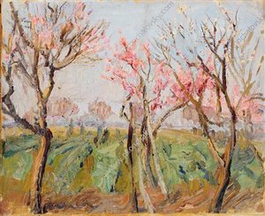 Garden Near Rome. Peaches In Bloom. — Pyotr Konchalovsky