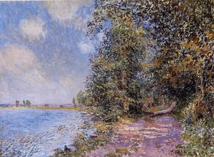 An August Afternoon Near Veneux — Alfred Sisley