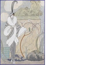 Pink And Grey Unframed — Georges Barbier