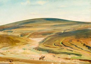 View Of Exmoor, A Rider In The Foreground — Sir Alfred James Munnings