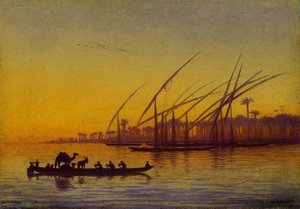 Evening On The Nile — Charles Théodore Frère Dit Frère Bey