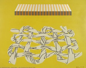 Box Floating Over Woven Cloth — Glenn Berry