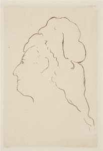 Eva Gonzales, Profil Tourne A Gauche — Édouard Manet
