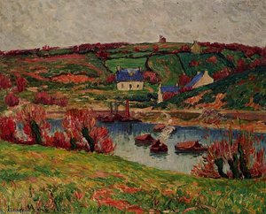 The River At Douaelan Sur Mer — Henri Moret