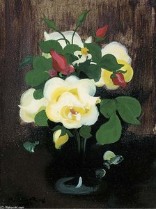 Still Life With Roses — James Stuart Park, Impressionism