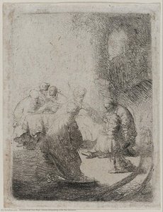 Jesus Disputing With The Doctors — Rembrandt Van Rijn, Baroque