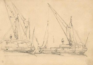 Ships In A Harbour — David Roberts