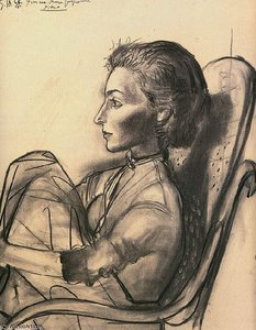 Jacqueline Aux Jambes Pliees — Pablo Picasso