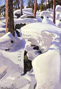 The Lair Of The Lynx — Akseli Gallen-kallela