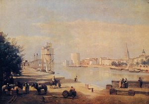 The Port Of La Rochelle — Jean-baptiste-camille Corot