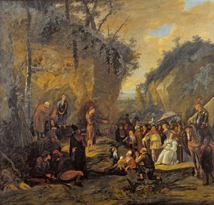 John The Baptist Preaching — Jan Havickszoon Steen, Baroque