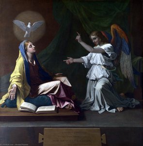 The Annunciation — Nicolas Poussin, Baroque