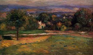 The Clearing — Pierre-auguste Renoir, Impressionistic Landscape