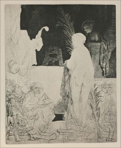 An Artist Drawing From A Model — Rembrandt Van Rijn, Baroque Art