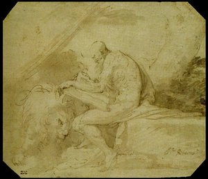 St. Gerome In The Desert — Jusepe De Ribera, Baroque