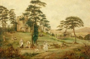 The Naval Temple And The Round House, Kymin — John Arthur Evans