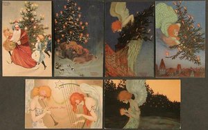 Christmas Pictures Signed With Paris — Raphael Kirchner