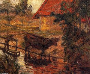 Watering Place — Eugène Henri Paul Gauguin, Post-impressionism
