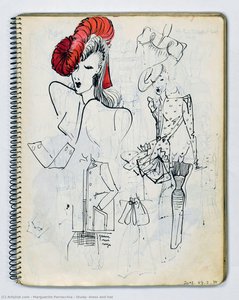 Study: Dress And Hat — Marguerite Porracchia