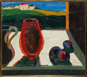 Still Life By Window, Red Vase — James Jarvaise