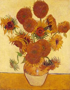 Fourteen Sunflowers In A Vase [1888] — Vincent Willem Van Gogh, Post-impressionism