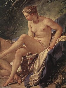 Diana Resting After Her Bath (detail) — François Boucher