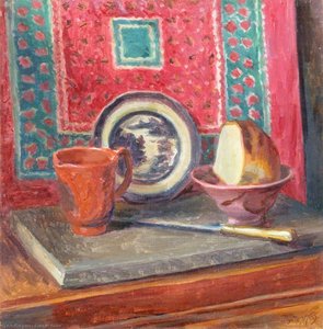 Still Life, The Blue China Plate — Duncan Grant
