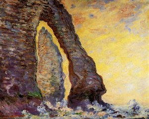 The Rock Needle Seen Through The Porte D'aval — Claude Monet